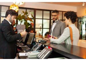 using technology at hotel front desk