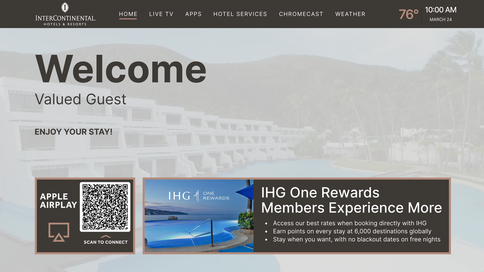 AirPlay on IHG