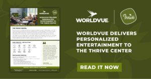 promo graphic for WorldVue case study on Thrive Center