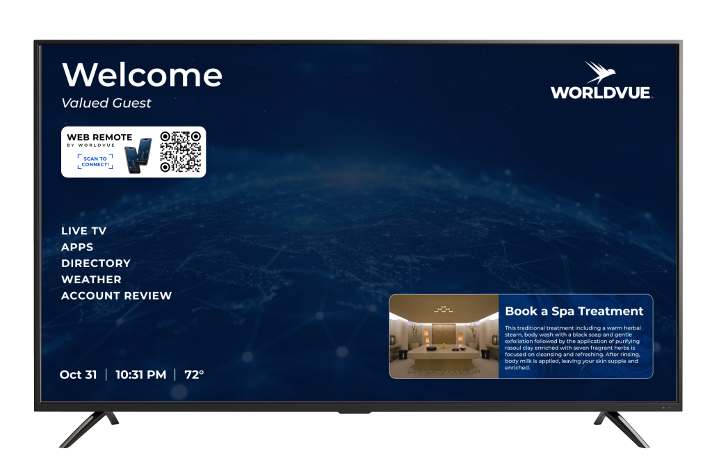 WorldVue HUB portal in English