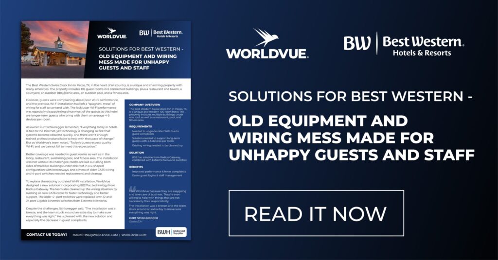 invitation to download the case study for the Best Western Swiss Clock Inn in Pecos, TX