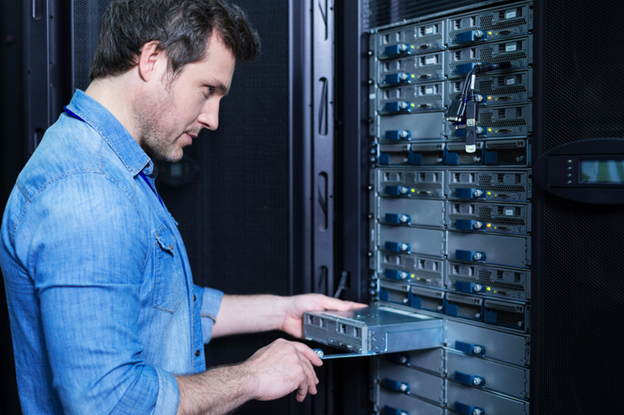 the engineering team ensures the proper installation and setup of the hotel's network infrastructure