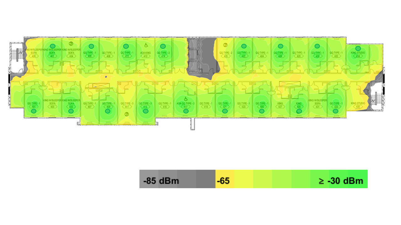 heatmap example 3- drywall with AP in every other room