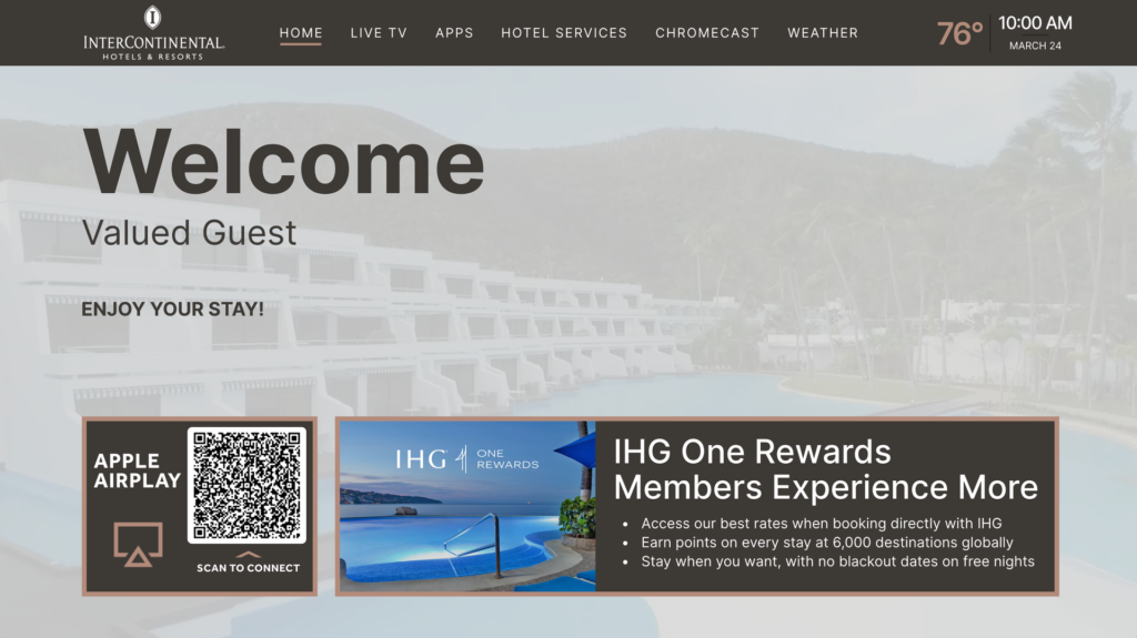 AirPlay on IHG
