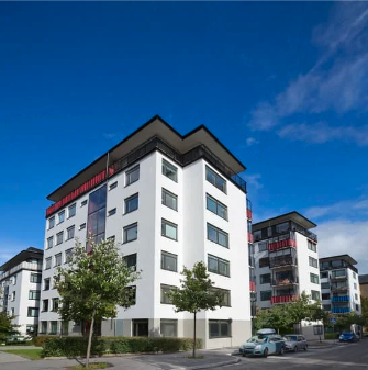 exterior of multifamily housing with multiple buildings