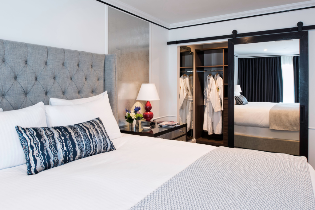 interior shot of hotel room