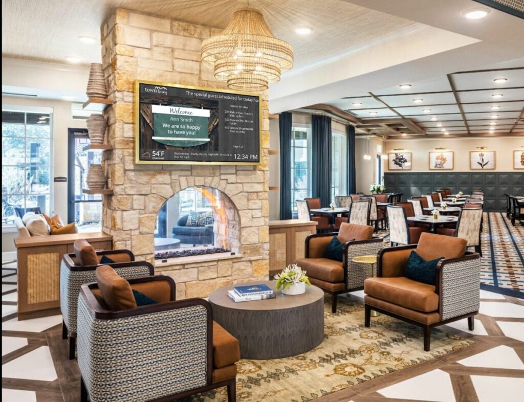 senior housing digital signage