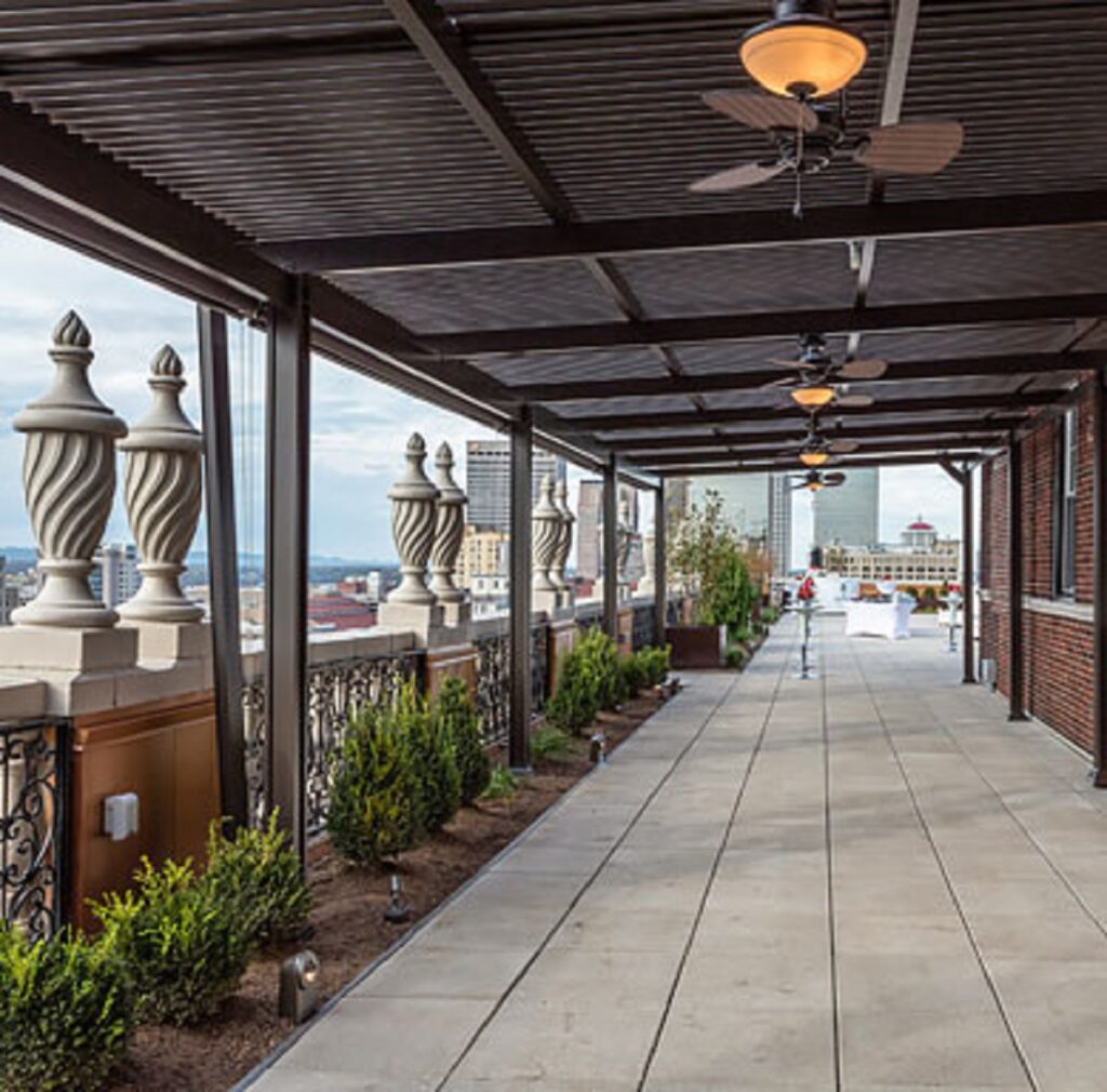 outdoor walkway at The Brown
