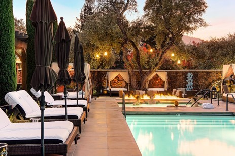 pool at Hotel Yountville