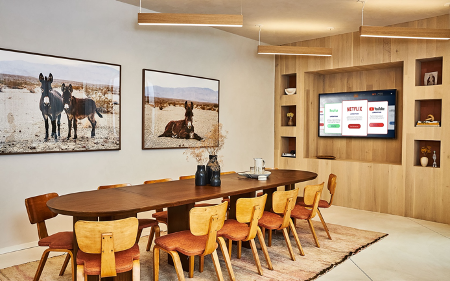 meeting room in boutique hotel