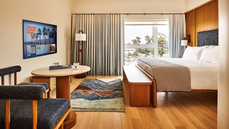 guest room in boutique hotel