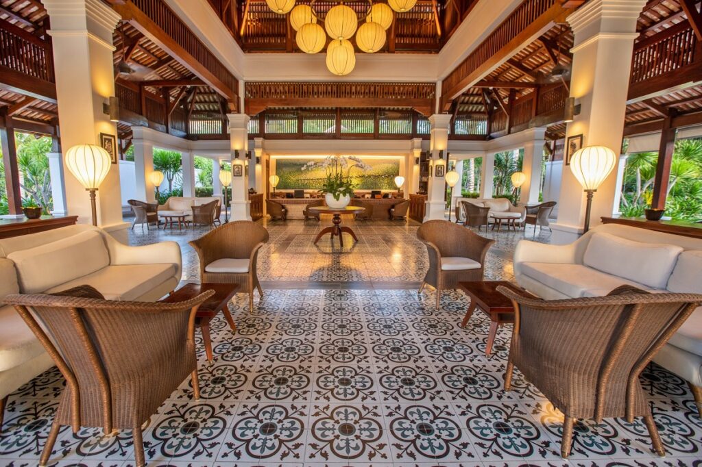 lobby of luxury hotel