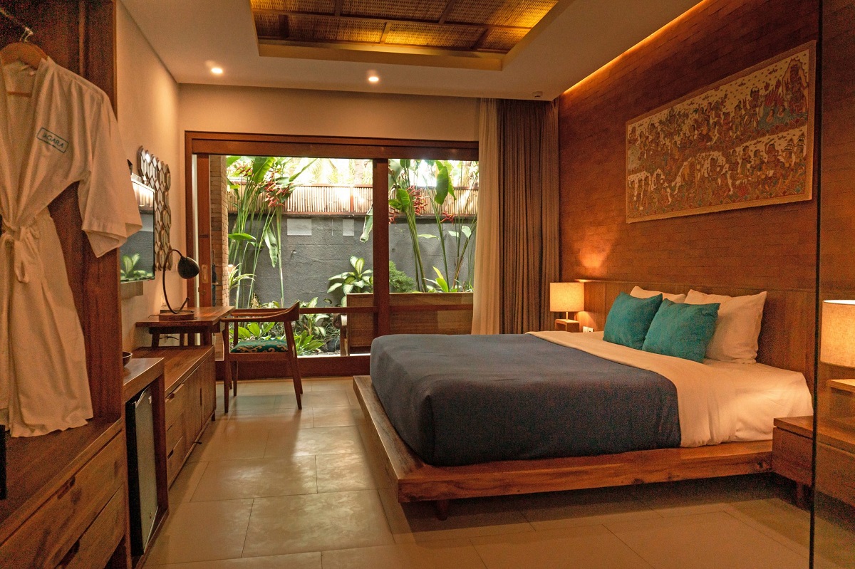 guest room in luxury hotel