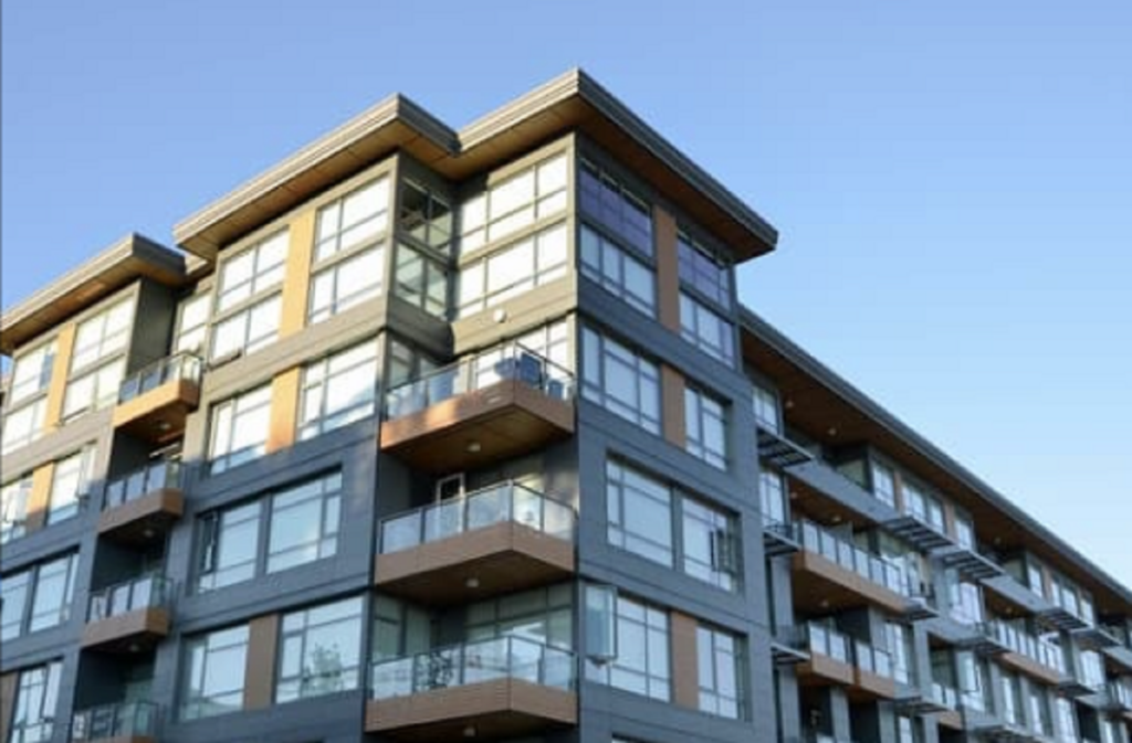 exterior of apartment building