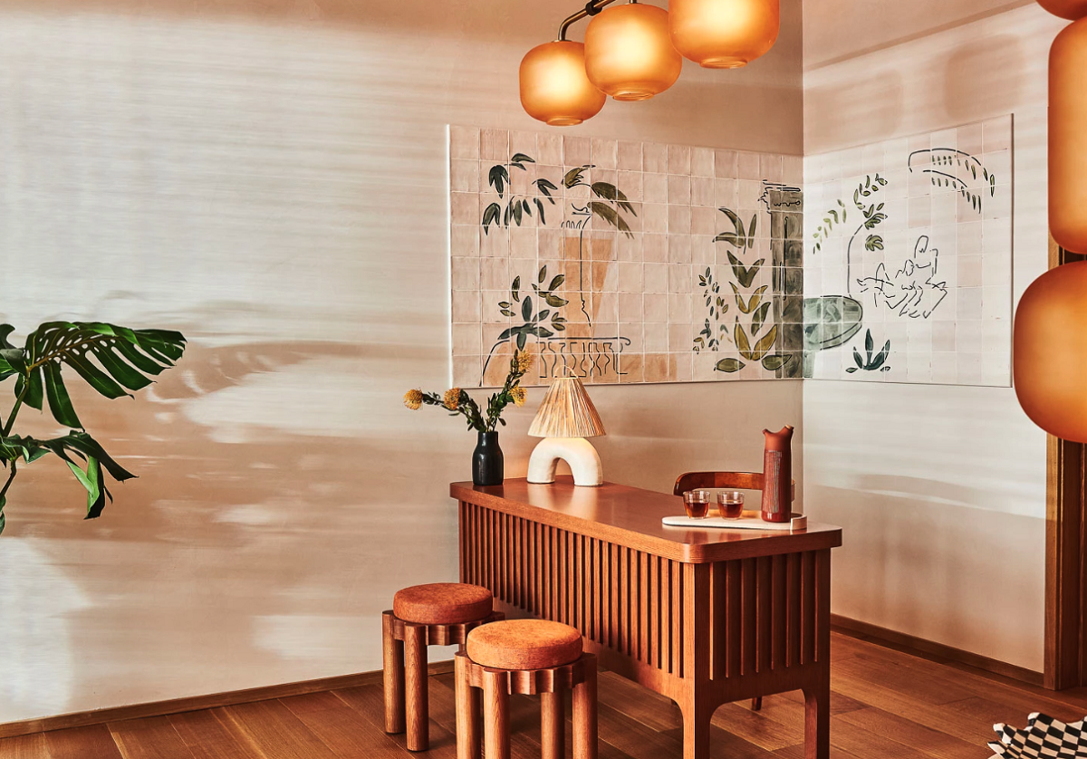interior of boutique hotel