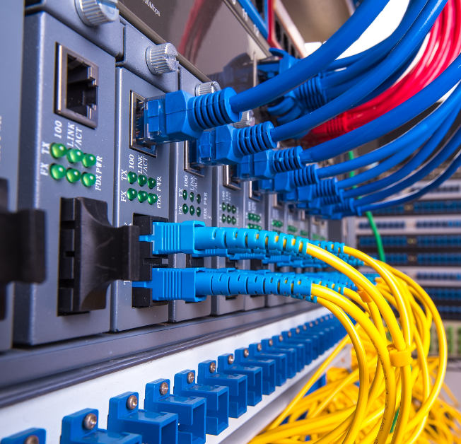 Structured cabling in an equipment room