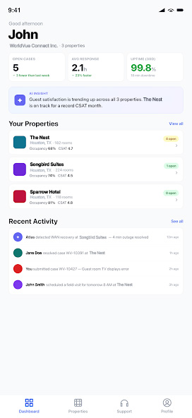 Atlas mobile portfolio overview