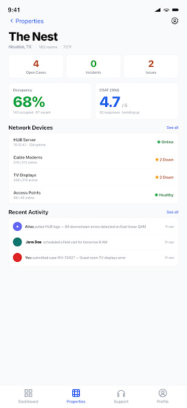 Atlas mobile property overview