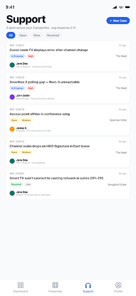Atlas mobile support summary