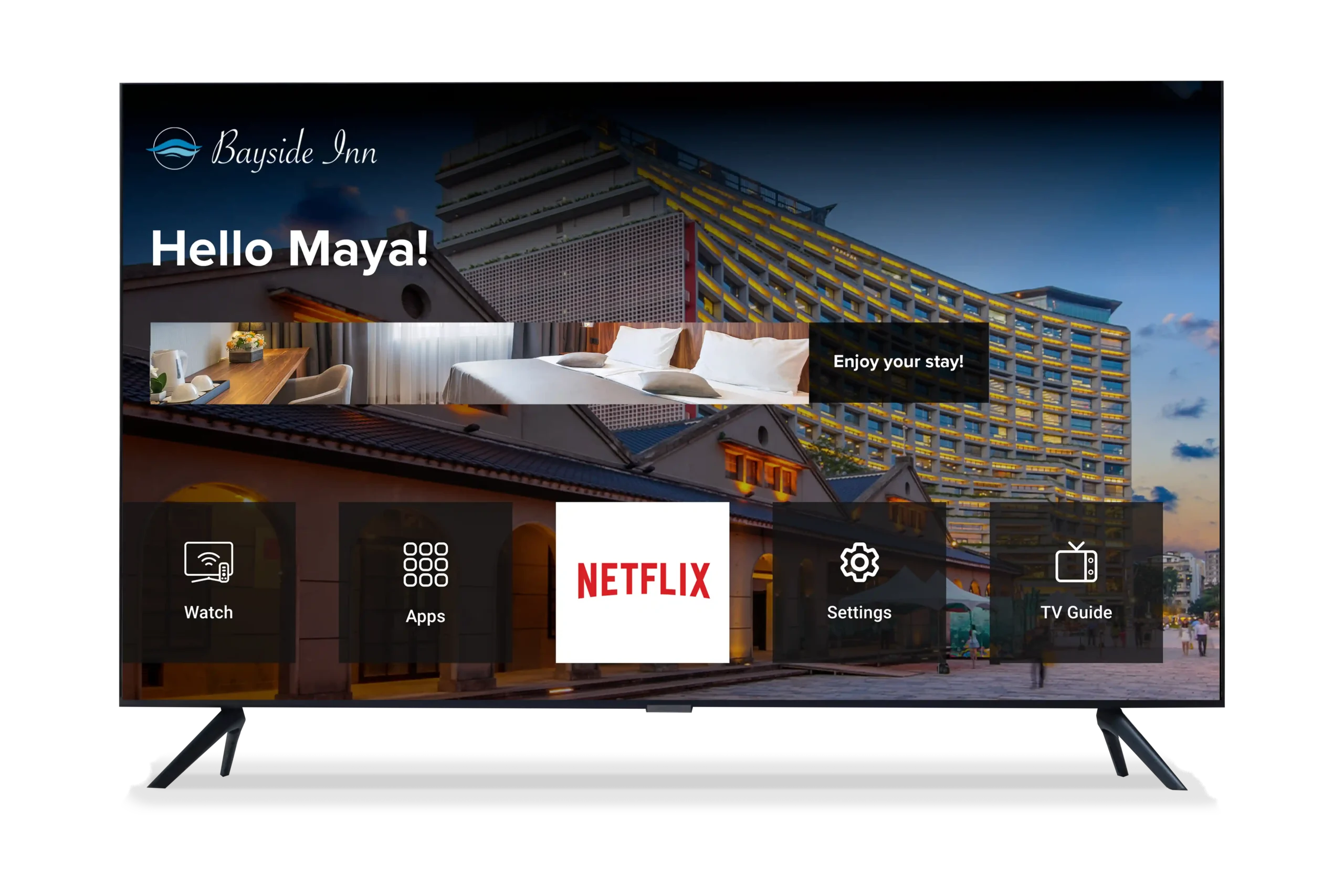 OnStream home page TV interface