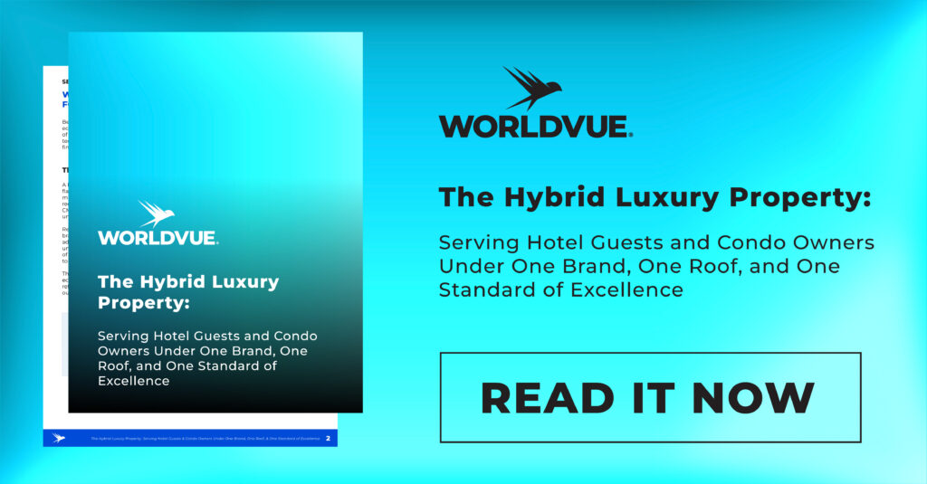 promo graphic for the Hotel Innovation Insights article titled "The Hybrid Luxury Property: Serving Hotel Guests and Condo Owners Under One Brand, One Roof, and One Standard of Excellence"